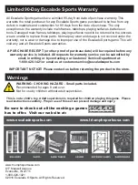 Preview for 2 page of ESCALADE Triumph 35-7077 Instruction Manual