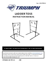 Предварительный просмотр 1 страницы ESCALADE TRIUMPH LADDER TOSS Instruction Manual