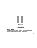 Предварительный просмотр 11 страницы ESCALES MW-300 Operation Manual