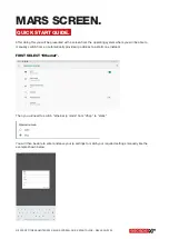 Preview for 4 page of Escape MARS SCREEN Quick Start Manual