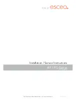 Escea AF series Installation And Service Instructions Manual предпросмотр