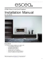 Preview for 1 page of Escea ST900 Installation Manual