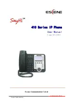 Предварительный просмотр 1 страницы Escene SayHi 410 Series User Manual