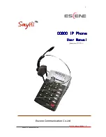 Escene SayHi CC800 User Manual preview