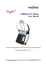 Escene SayHi CC800v2 User Manual preview