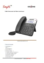 Escene SayHi ES280 User Manual preview