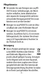 Preview for 4 page of Eschenbach easyPOCKET XL User Manual