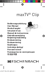 Eschenbach maxTV Clip User Manual preview