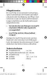 Preview for 6 page of Eschenbach maxTV Clip User Manual