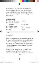 Preview for 17 page of Eschenbach maxTV Clip User Manual