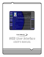 Preview for 1 page of Escient Web User Interface User Manual