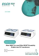 Esco Medical Mini MIRI Dry User Manual предпросмотр