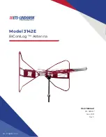 Предварительный просмотр 1 страницы ESCO Technologies ETS-LINDGREN BiConiLog 3142E User Manual