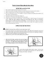 Preview for 3 page of Esco 10104 Parts List And Operating Instructions