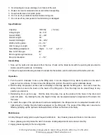 Preview for 3 page of Esco 70131 Assembly & Operation Instructions