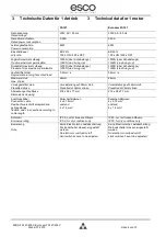 Preview for 4 page of Esco EuroLam FA121 Mounting And Operating Instruction