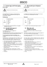 Предварительный просмотр 9 страницы Esco EuroLam FA121 Mounting And Operating Instruction