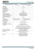 Preview for 4 page of Esco FA140 Mounting And Operating Instruction