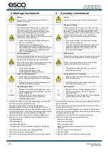 Предварительный просмотр 6 страницы Esco FA140 Mounting And Operating Instruction