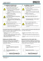 Предварительный просмотр 7 страницы Esco FA140 Mounting And Operating Instruction