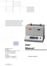 Preview for 1 page of Esco FV-001 User Manual