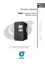 Preview for 1 page of Esco invt GD350A Series Product Manual