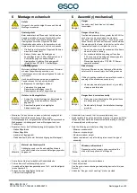 Предварительный просмотр 6 страницы Esco KM20II Installation And Operating Instructions Manual