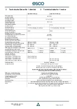 Preview for 4 page of Esco KM25i Mounting And Operating Instruction