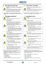 Предварительный просмотр 6 страницы Esco KM25i Mounting And Operating Instruction