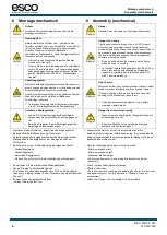 Предварительный просмотр 6 страницы Esco KM40II Mounting And Operating Instruction