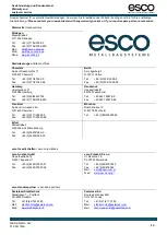 Preview for 13 page of Esco KM40II Mounting And Operating Instruction