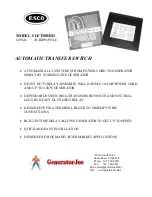 Preview for 1 page of Esco LPT30BRD Quick Start Manual