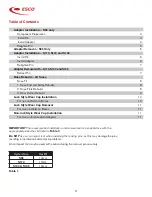 Предварительный просмотр 3 страницы Esco Posilok S Series Installation, Removal And Maintenance