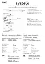 Предварительный просмотр 2 страницы Esco systeQ-S20-SL-EK-ESC Series Installation Instructions