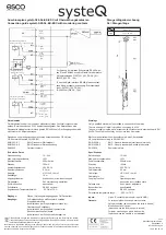 Предварительный просмотр 2 страницы Esco systeQ Series Installation Instructions