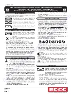 Preview for 3 page of Esco TG10 Series Part List Manual