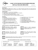 Preview for 1 page of Esco TSC-1008MV Installation And Operation Manual