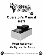 Preview for 1 page of Esco YELLOW JACKIT 10877 Operator'S Manual