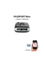 Escort PASPORT Max Owner'S Manual preview