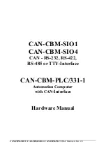 ESD electronic CAN-CBM-PLC/331-1 Hardware Manual предпросмотр