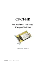 Preview for 1 page of ESD electronic CPCI-HD Hardware Manual