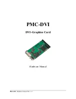 Preview for 1 page of ESD electronic PMC-DVI Hardware Manual