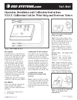 Предварительный просмотр 1 страницы ESD SYSTEMS 41230 Operation, Installation And Calibration Instructions