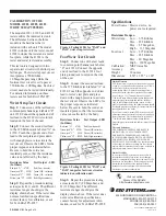 Предварительный просмотр 2 страницы ESD SYSTEMS 41230 Operation, Installation And Calibration Instructions