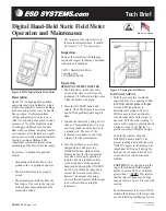 Предварительный просмотр 1 страницы ESD 42721 Operation And Maintenance