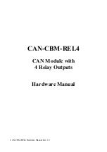 ESD CAN-CBM-REL4 Hardware Manual предпросмотр