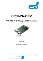 Preview for 1 page of ESD CPCI-PN-DEV Manual