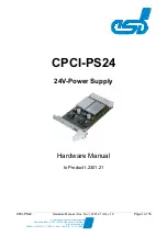 Предварительный просмотр 1 страницы ESD CPCI-PS24 Hardware Manual