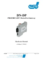 Предварительный просмотр 1 страницы ESD DN-DP Hardware Manual