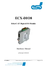 ESD ECX-DIO8 Hardware Manual preview